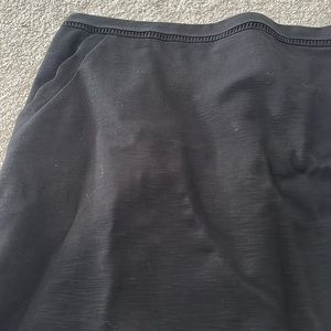 Black knee length skirt